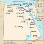 Map of Egypt from the CIA World Factbook