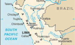 Map of Peru from the CIA World Factbook