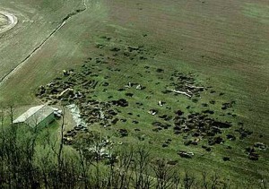 Looting Damage at Slack Farm, source unknown