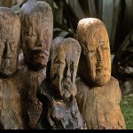 Olmec, El Manati, Wooden Busts